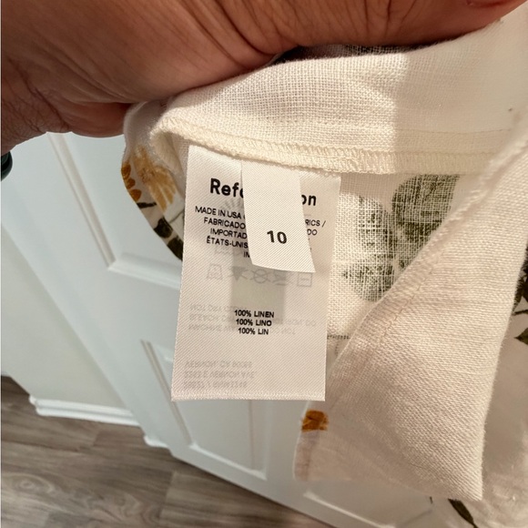 Reformation Cream Floral Linen Dress - Picture 6 of 7